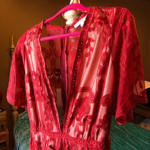 Haute monde Boho lace maxi dress